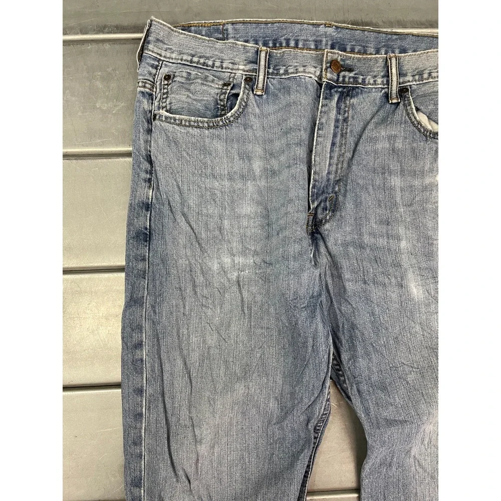 Levis 569 Loose Straight Jeans Mens 36x33 Blue‎ Medium Wash Denim